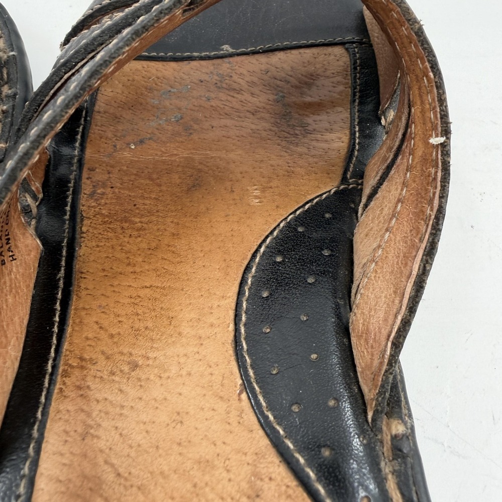 Born Sandals Womens 7 Black Leather Slide Comfort Slip On Casual Shoes - Picture 10 of 12